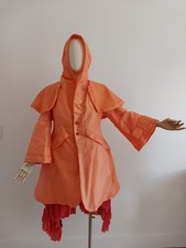 Cantaloupe Hooded Rain Coat with Fluffy tulle detachable lining dress picture