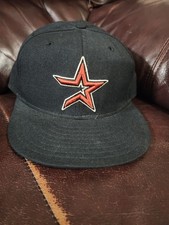 Vintage Houston Astros New Era 59FIFTY Authentic Collection Hat 7 1/4 Wool USA picture