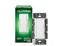 Lutron Maestro LED+ Dimmer Switch 150W Single-Pole Multi-Location MACL-153MR-WH picture