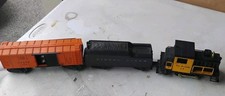 POSTWAR LIONEL No. 53 RIO GRANDE engine an Coal Car also Box Car a Man Inside  picture
