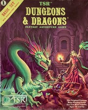 RARE Dungeons & Dragons Fantasy Adventure Game Basic Set 1 TSR 1001 Amazing Cond picture