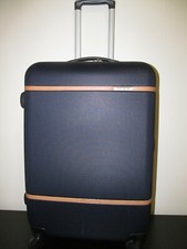 Samsonite Clearwater Luggage-Check In-Navy Blue With Britlish Saddle Accents-NWT picture