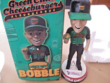 2018 ALBUQUERQUE ISOTOPES GREEN CHILE CHEESEBURGER BOBBLEHEAD ORIGINAL PACKAGING picture