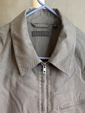 Uniqlo Men’s Zip Up Blouson Jacket Dark Gray Small Canvas Workwear Pockets picture