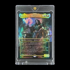 DOCTOR DOOM BLACK RAINBOW FOIL HOLO CARD 2026 MTG Borderless Mythical - Marvel picture