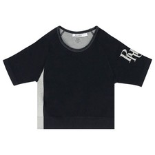 RHUDE WOMEN'S BLACK TECHKNIT FITTED TOP MSRP $295 SIZE M picture