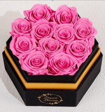 Preserved Rose Flower Box Eternal Real Roses Gift for Her Valentine Birthday picture