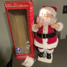 Vintage Telco Motion-ettes of Christmas Santa Animated Illuminated 24