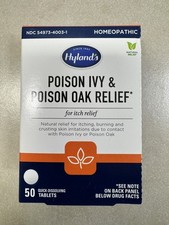 Hyland's Poison Ivy & Poison Oak Relief 50 Quick Dissolving Tablets picture