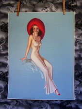 VTG BILLY DeVORSS 1940s ORIGINAL PINUP LITHO 