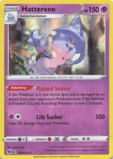 Hatterene 020/073 Holo Rare Champion's Path Pokemon Near Mint picture