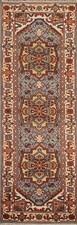 Geometric 8 ft Oriental Runner Rug 2x8 Wool Hand-knotted Classic Carpet picture