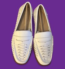 Giani Bernini shoes.   Brynnleel.  7.5m.  Wht linen. picture