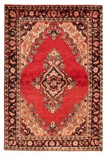 Vintage Traditional Hand-Knotted Area Rug 4'6