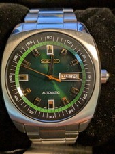 Seiko Recraft SNKM97 Automatic Green Dial Men’s Watch Box Tag Worn Once picture