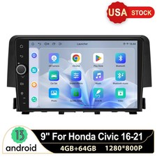 9 inch Plug&Play JOYING Carplay Android Auto Car Radio For Honda Civic 2016-2021 picture
