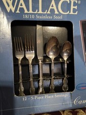 6 Wallace Camden Pattern Stainless Steel 18/10 Dinner Forks Set/Lot Flatware NEW picture