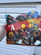 UNUSED SCARCE THE A-TEAM tv VINTAGE 1983 ARCo MoVING  GUN TARGET GAME MR T Read picture