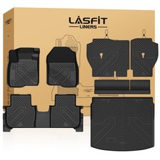 LASFIT Floor Mats & Cargo Liner w/Backrest for 2023-2027 Honda CR-V All Weather picture