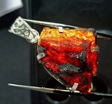 Natural Poland 49.50 Ct Amber Rough Sterling Solid Silver Pendant Gemstone picture