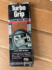 Vintage Hollywood Accessories Steering Wheel Cover 1986 Brown Tan Wheel NOS picture