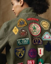 Rare Find Ralph Lauren Embroidered Patch RL Car Plate Sew-On NWOT picture