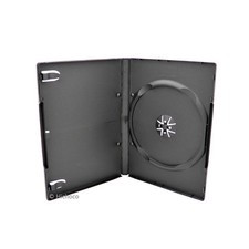 100 Standard 14mm Single CD DVD Black Movie Case Box picture
