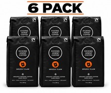 6x LOT Kicking Horse Coffee Grizzly Claw Dark Roast Organic GROUND 10oz Each picture