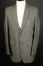 Vintage 1960s Men's Tweed Guncheck Sport Coat picture