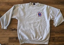 Vintage 90s Lake Shore Vol Fire Co Sweatshirt XL MadeIn USA Hamburg NY Truck EMS picture