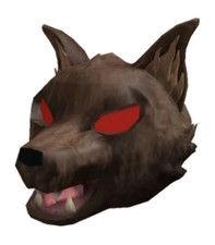 R0BL0X Celebrity Werewolf Head Virtual Code Sent By Messages Digital Item picture