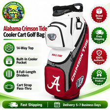 🏌️ Big Sale Alabama Crimson Tide WinCraft Clubhouse Cooler Cart Golf Bag picture