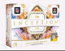 2026 TOPPS Inception Football Hobby Box 1 Auto NFL Factory Sealed PRESALE 11/10 picture