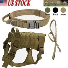Tactical Dog Vest US Working Dog Military Harness with Handle No-pull Large picture