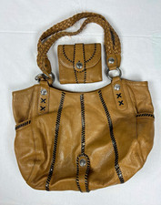 Brighton Brown braided Shoulder Bag + Wallet + Wallet Strap | Dust Bag Included picture