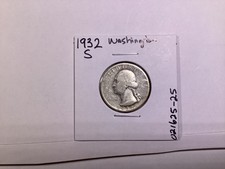 1932 S Washington 90% Silver Quarter Key Date from San Francisco Mint 02162525uk picture