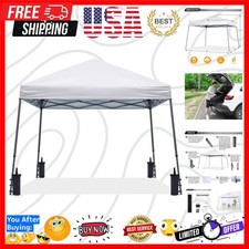 Stable Pop up Outdoor Canopy Tent 12 x 12 ft Base / 10 x 10 ft Top, White picture