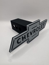 Chevy Chevrolet Grey And Black Tow Hitch Receiver Cover – Fits 2” Truck SUV picture