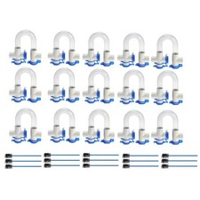 3/4 Clear PVC Condensate P-trap for HVAC Systems Air Conditioner,Pack of 15 picture