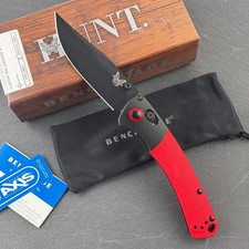 Benchmade Mini Crooked River 15085-BK-S30V G10 Red Handle Folding Knife picture