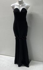 Talulah Women's Black Lace Me Gown Strapless Grommet Sweetheart Dress Sz L NWT picture
