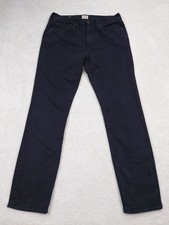 J Crew Style 770 Slight Taper Black Denim Jeans Cotton Stretch Men's 32x30 picture