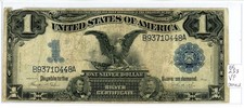 1899 $1 Black Eagle Silver Certificate Fr#233 with VF Detail B93710448A picture