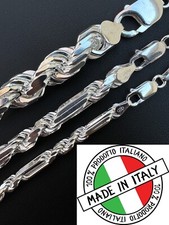 FigaRope Milano Chain Real Solid 925 Sterling Silver Necklace Or Bracelet 4-10mm picture