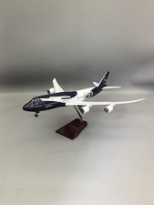 Lufthansa B747 German 100yrs 47cm Resin Die‑cast Airplane Model with Lights and picture