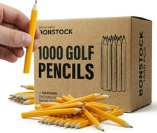 1000 Pack #2 HB Mini Golf Pencils Bulk, Wood-cased 3.5” Small Pencils Bulk, Pre- picture