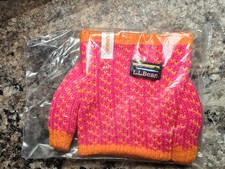 L.L.Bean x Dunkin Birds Eye Coffee Sweater Pink Orange Fall 2026 One Size picture