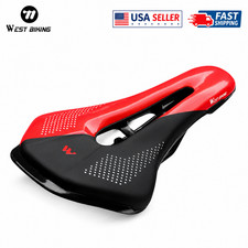 WEST BIKING Bicycle Saddle Hollow Road MTB Bike Seat Shock Absorbing Comfort Pad picture
