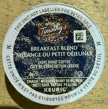 96/PACK Timothy's Breakfast Blend Coffee K-Cup PodS BULK PACKAGING picture
