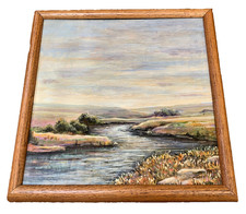 Listed Kansas Artist Peter Johnson Original Painting Title 